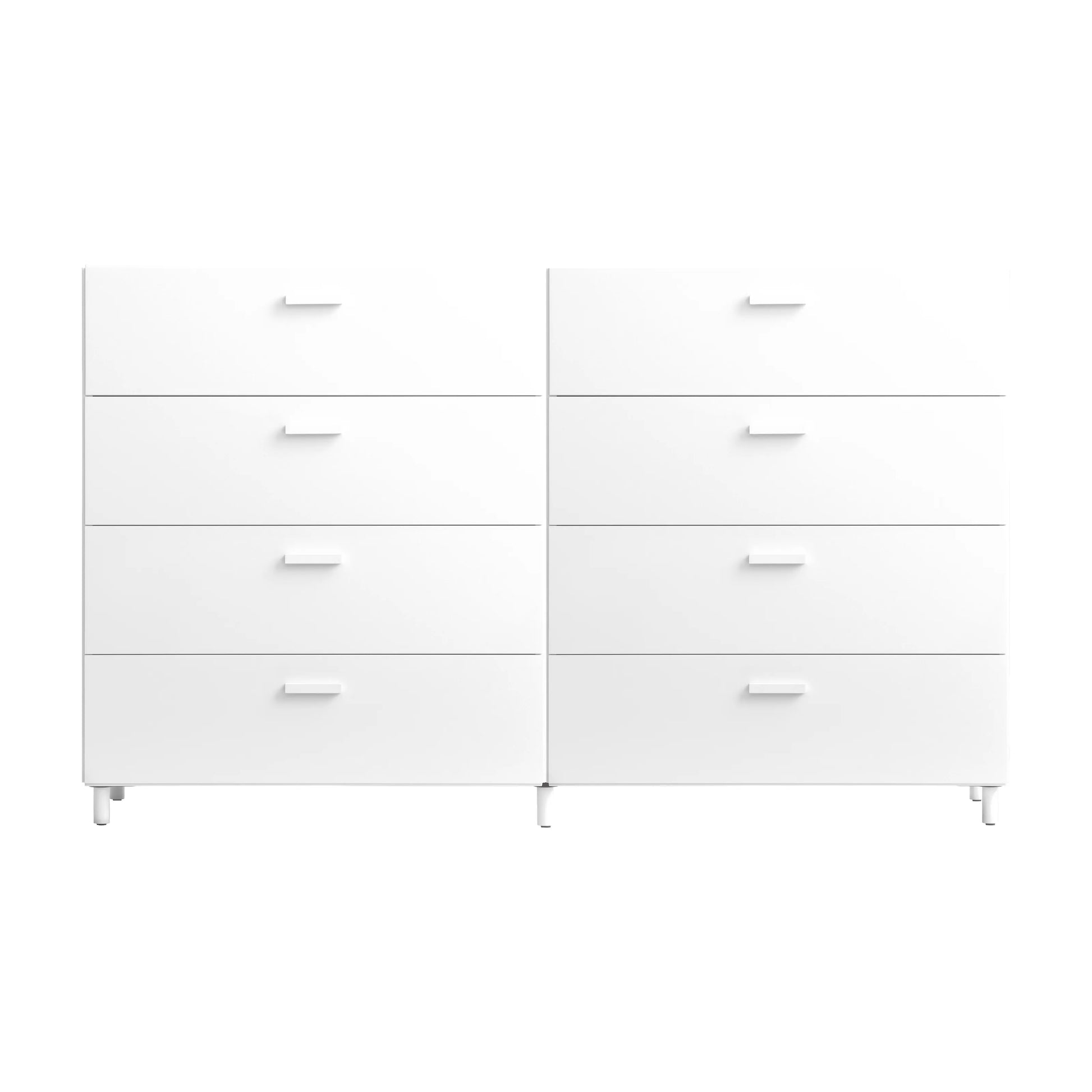 Two wide Relief drawers with legs White - image 6