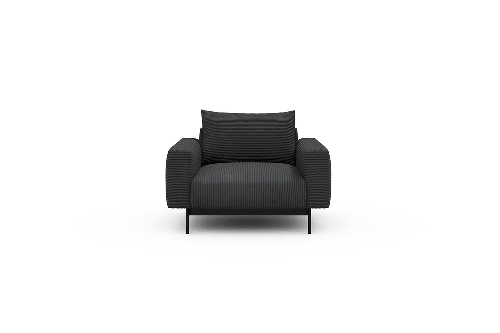 Arthon Modular Sofa - A1 - 110 x 100 cm - 1 Seater - 593 Corduroy Graphite