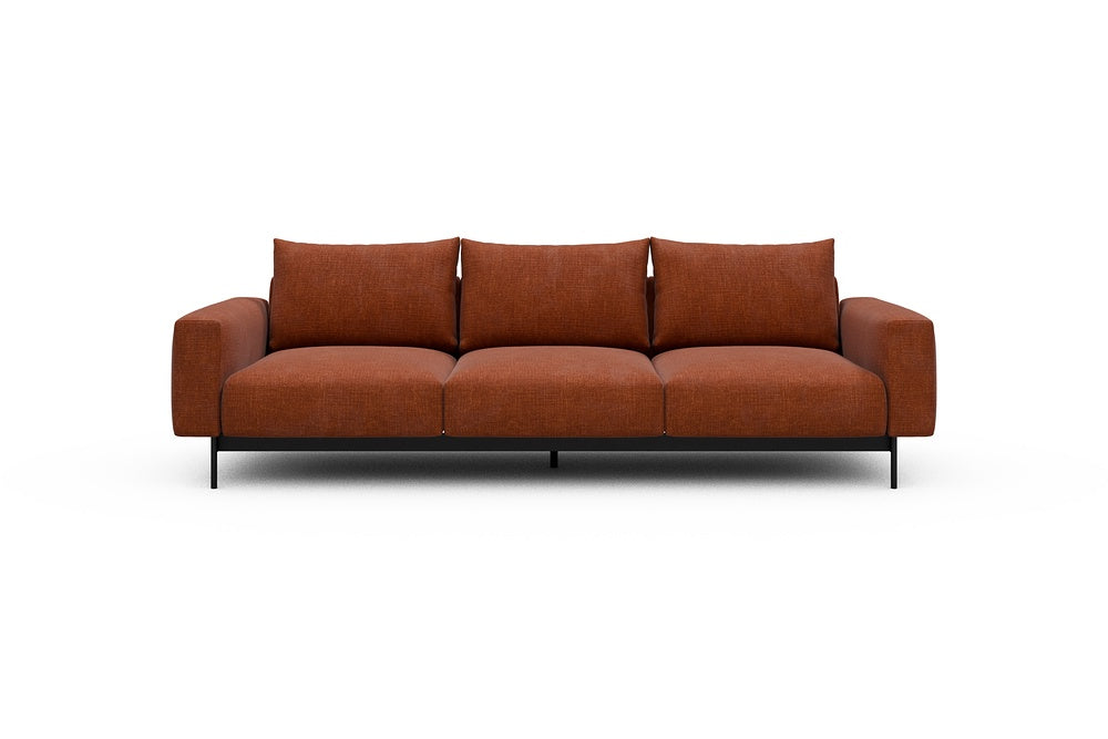 Arthon Modular Sofa - A3 - 260 x 100 cm - 3 Seater - 412 Esina Rust Orange