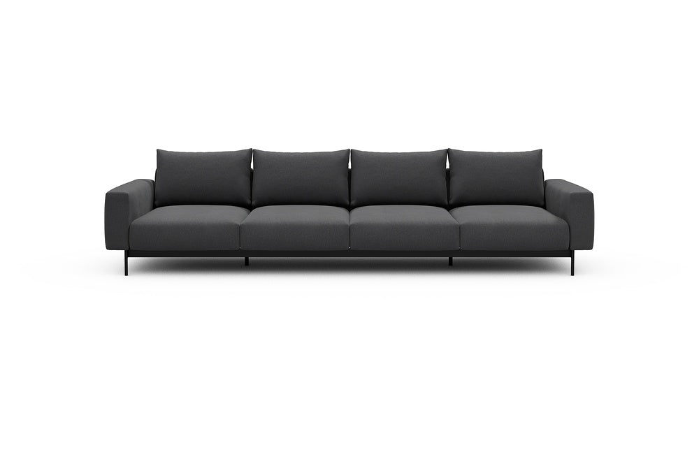 Arthon Modular Sofa - A4 - 335 x 100 cm - 4 Seater - 441 Satya Warm Zinc