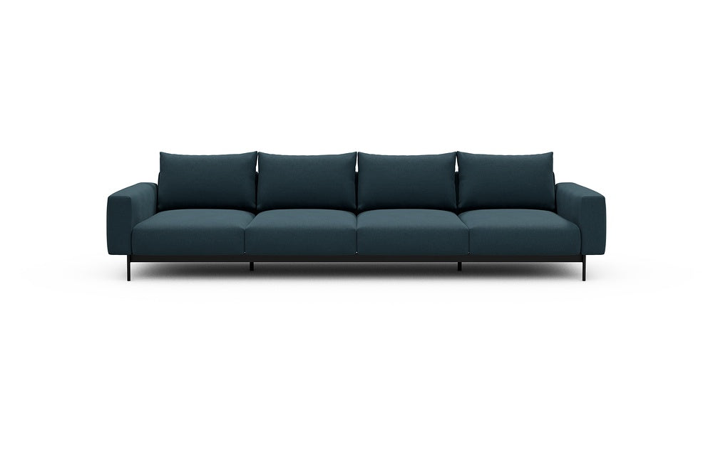 Arthon Modular Sofa - A4 - 335 x 100 cm - 4 Seater - 443 Satya Deep Blue