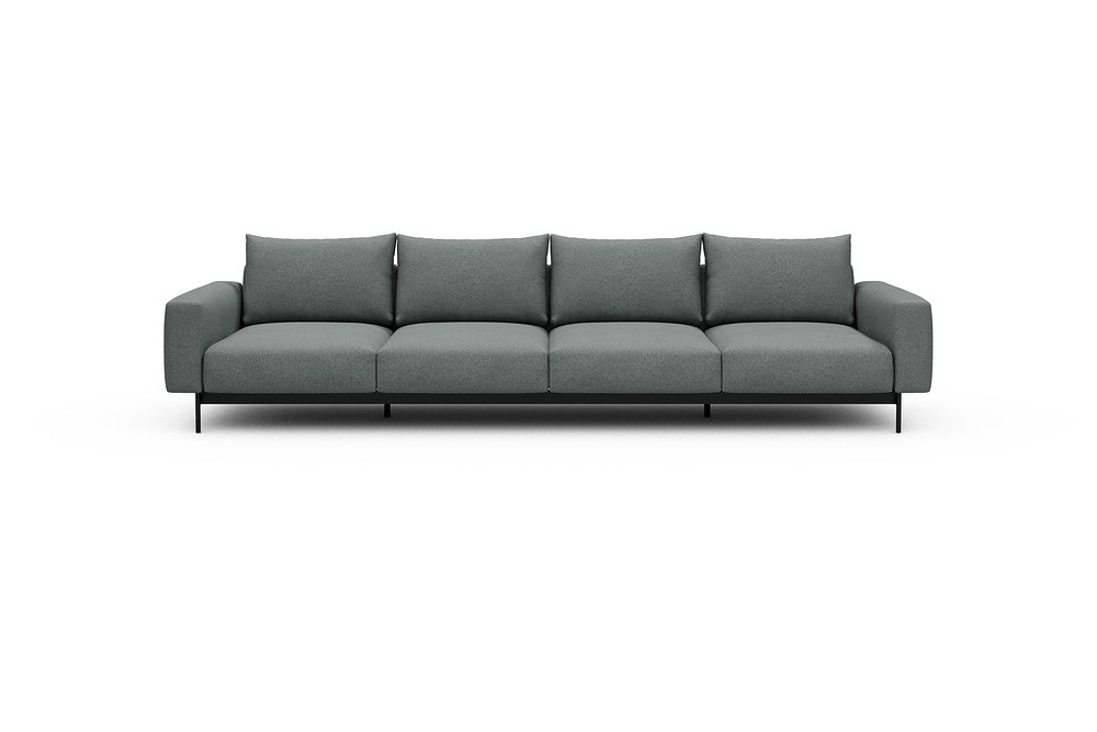 Arthon Modular Sofa - A4 - 335 x 100 cm - 4 Seater - 485 Denari Soft Grey