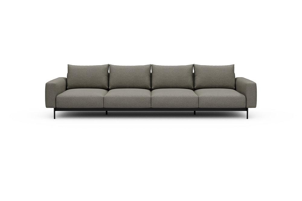 Arthon Modular Sofa - A4 - 335 x 100 cm - 4 Seater - 486 Denari Warm Grey