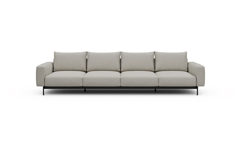 Arthon Modular Sofa - A4 - 335 x 100 cm - 4 Seater - 487 Denari Clean Beige