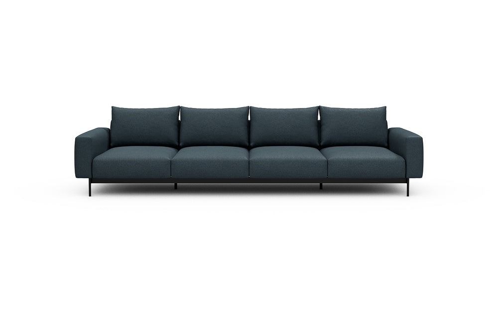 Arthon Modular Sofa - A4 - 335 x 100 cm - 4 Seater - 489 Denari Royal Blue