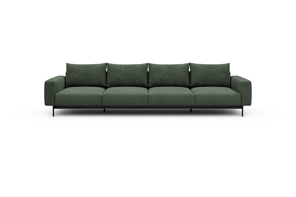 Arthon Modular Sofa - A4 - 335 x 100 cm - 4 Seater - 498 Casone Forest Green