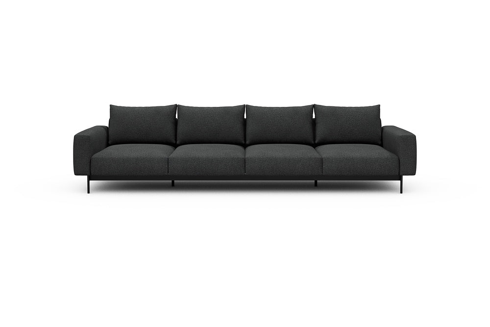 Arthon Modular Sofa - A4 - 335 x 100 cm - 4 Seater - 529 Bouclé Charcoal