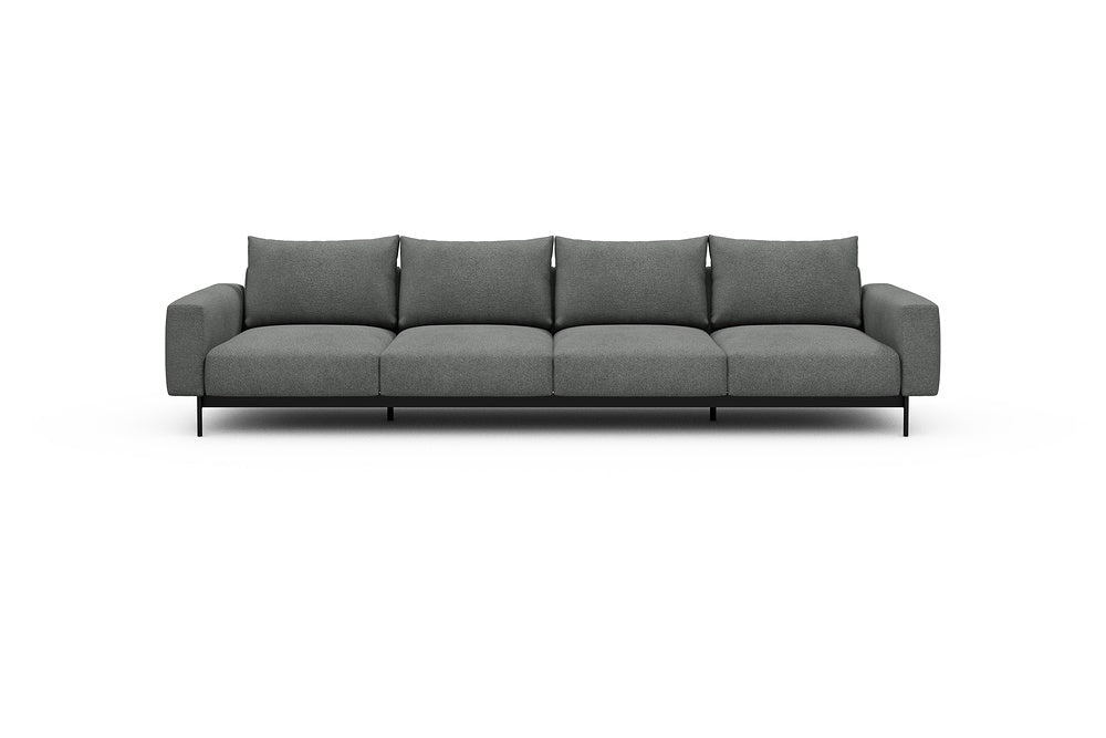 Arthon Modular Sofa - A4 - 335 x 100 cm - 4 Seater - 533 Bouclé Ash Grey