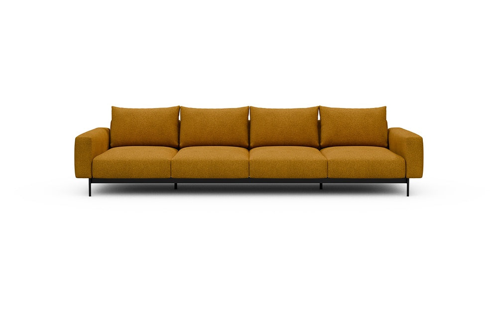 Arthon Modular Sofa - A4 - 335 x 100 cm - 4 Seater - 536 Bouclé Ochre