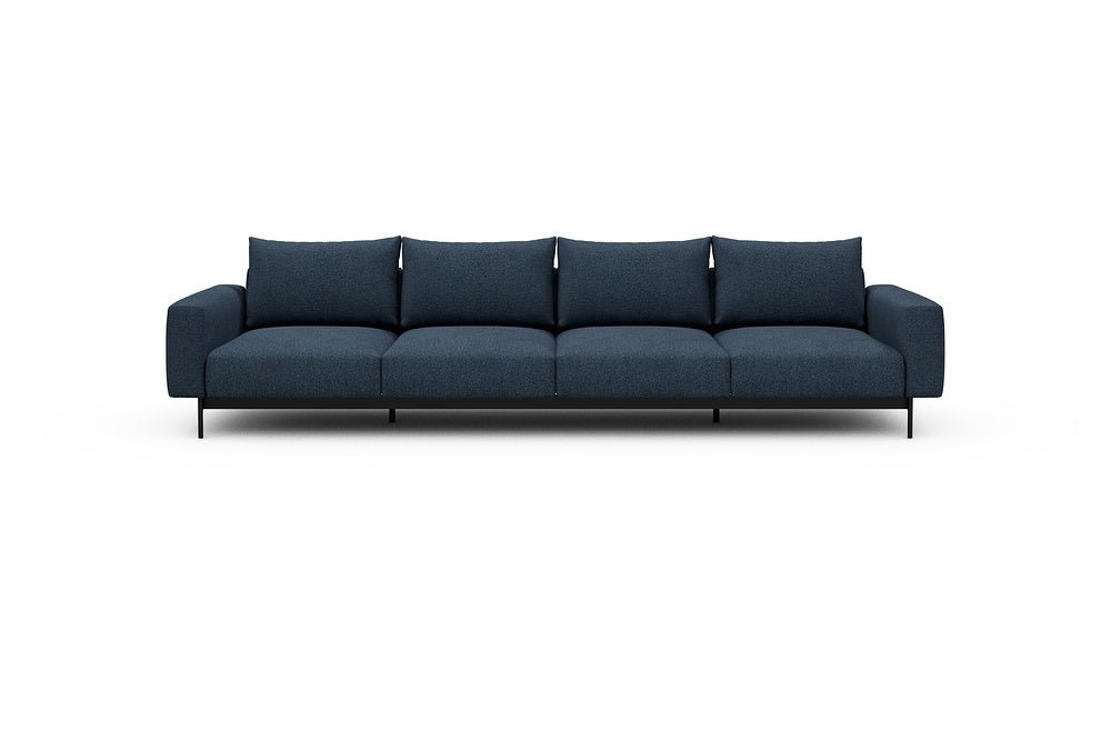 Arthon Modular Sofa - A4 - 335 x 100 cm - 4 Seater - 537 Bouclé Blue