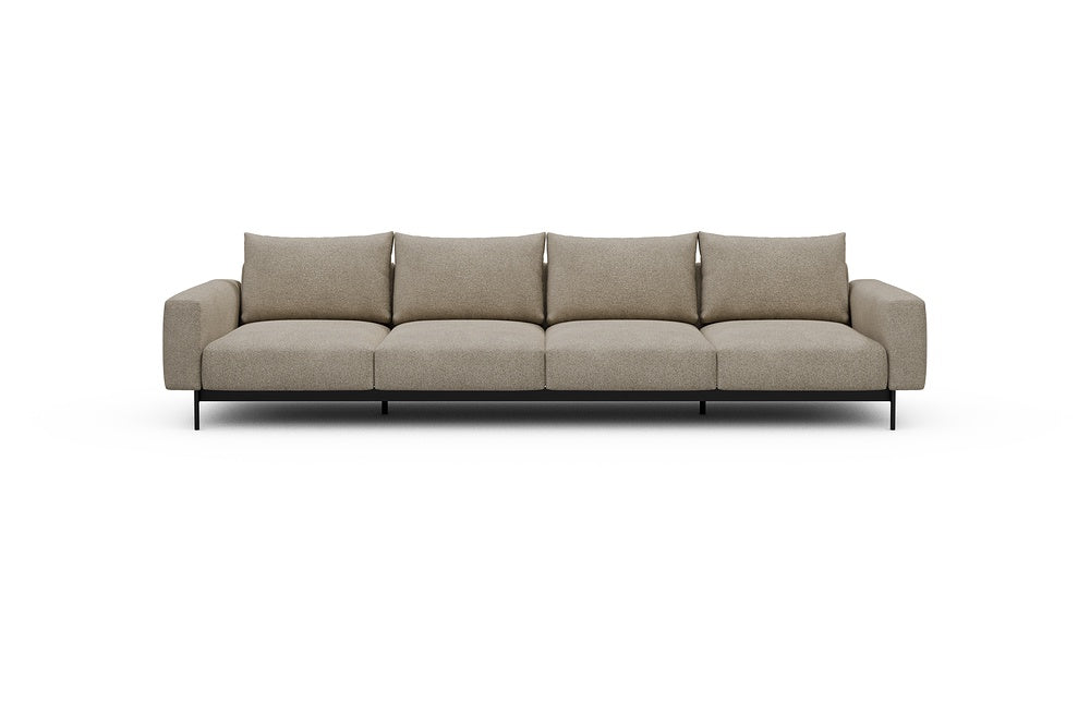 Arthon Modular Sofa - A4 - 335 x 100 cm - 4 Seater - 539 Bouclé Beige