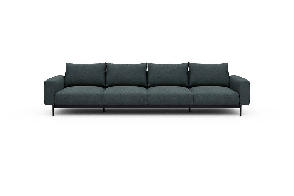Arthon Modular Sofa - A4 - 335 x 100 cm - 4 Seater - 573 Vivus Dusty Blue
