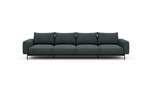 Arthon Modular Sofa - A4 - 335 x 100 cm - 4 Seater - 573 Vivus Dusty Blue
