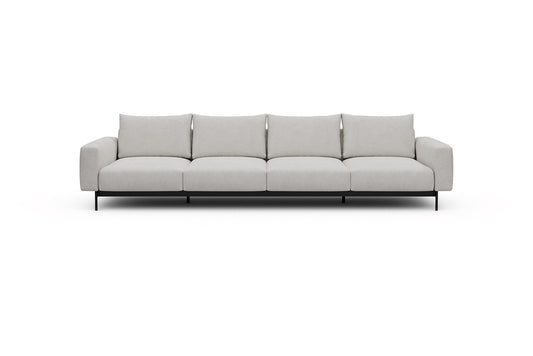 Arthon Modular Sofa - A4 - 335 x 100 cm - 4 Seater - 574 Vivus Dusty Off White