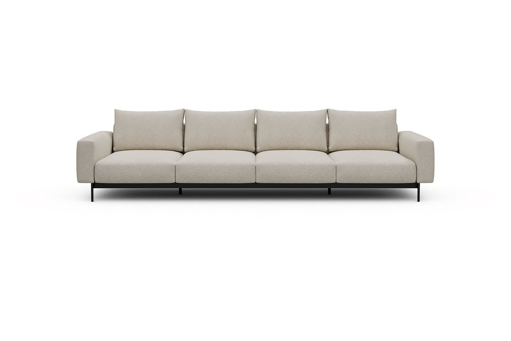 Arthon Modular Sofa - A4 - 335 x 100 cm - 4 Seater - 584 Argus Natural