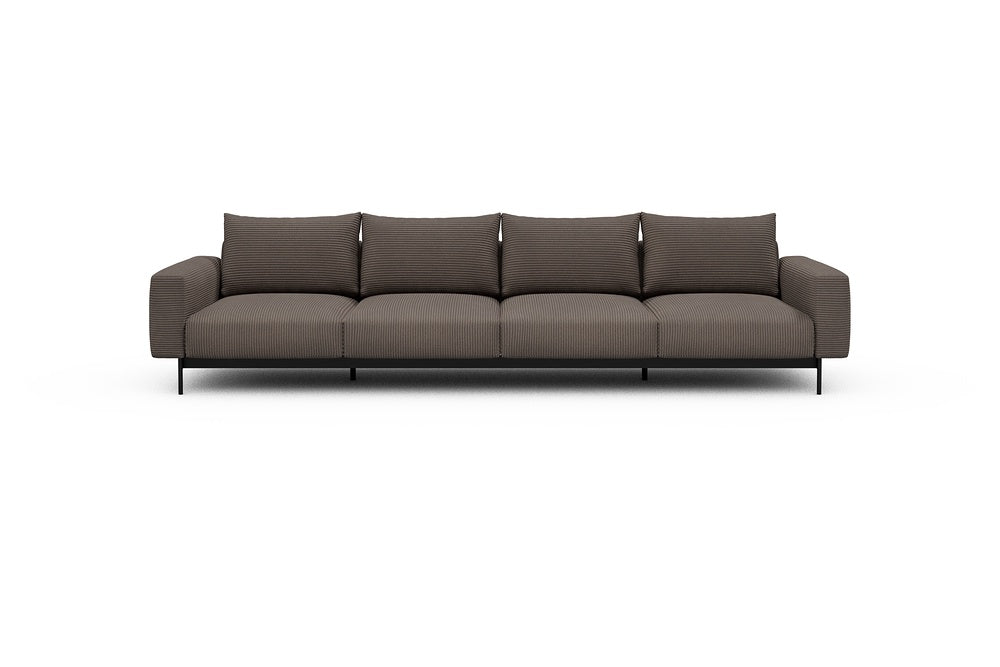 Arthon Modular Sofa - A4 - 335 x 100 cm - 4 Seater - 596 Corduroy Mocha