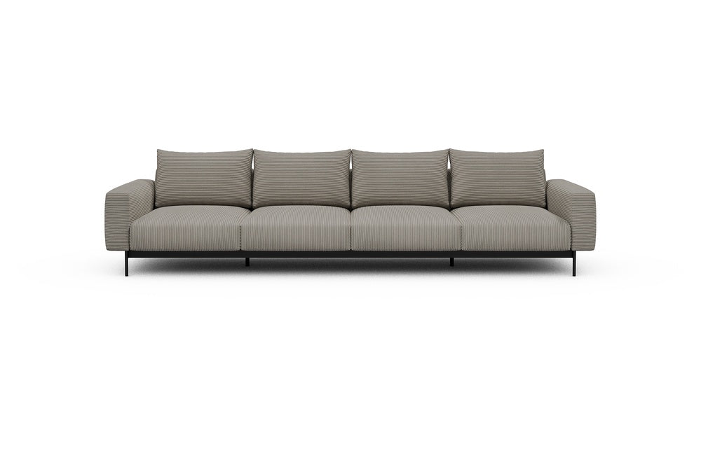 Arthon Modular Sofa - A4 - 335 x 100 cm - 4 Seater - 603 Corduroy Beige