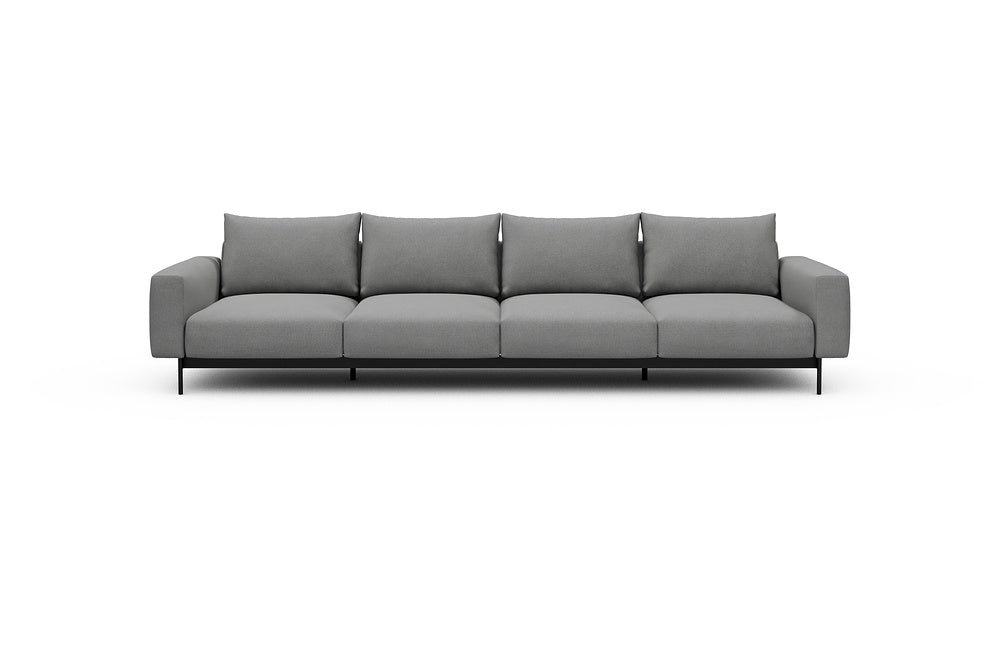 Arthon Modular Sofa - A4 - 335 x 100 cm - 4 Seater - 764 Cura Sand Grey