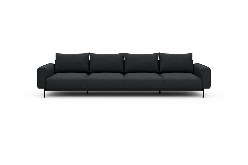 Arthon Modular Sofa - A4 - 335 x 100 cm - 4 Seater - 766 Cura Anthracite