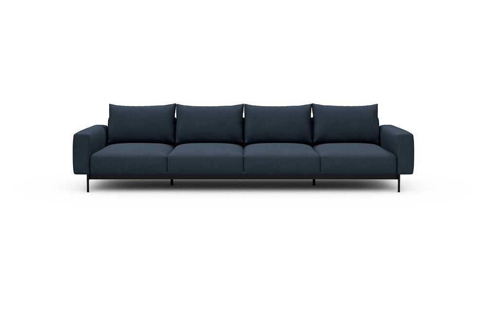 Arthon Modular Sofa - A4 - 335 x 100 cm - 4 Seater - 768 Cura Oxford Blue