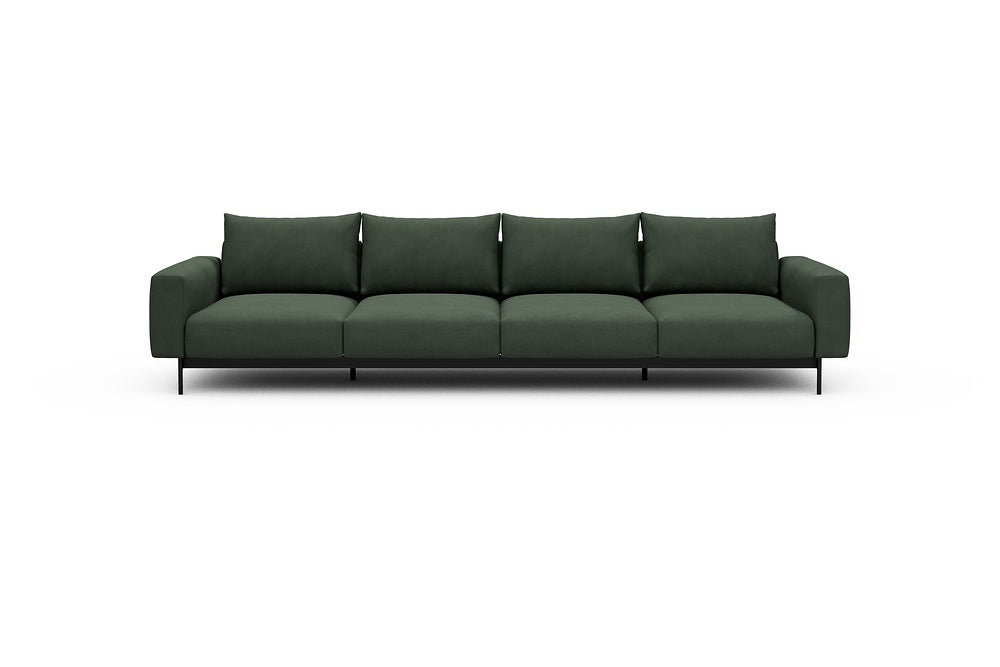 Arthon Modular Sofa - A4 - 335 x 100 cm - 4 Seater - 769 Cura Saga Green