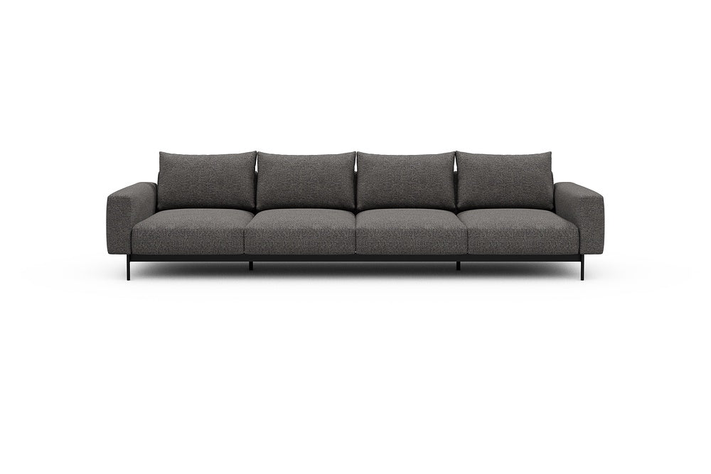Arthon Modular Sofa - A4 - 335 x 100 cm - 4 Seater - 772 Carreno Salt & Pepper