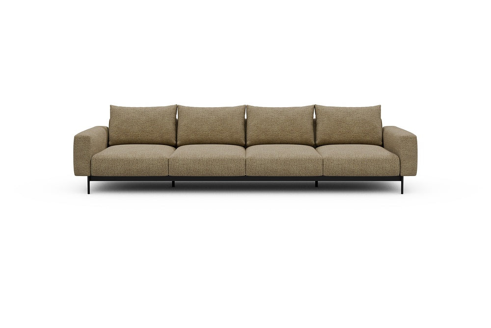 Arthon Modular Sofa - A4 - 335 x 100 cm - 4 Seater - 774 Carreno Sicilian Yellow