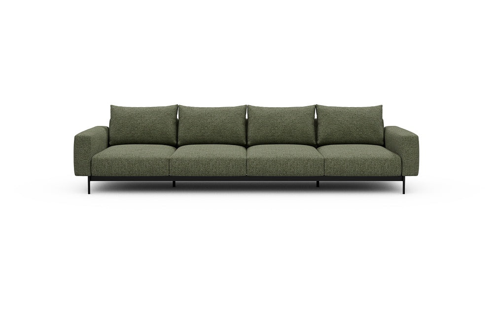 Arthon Modular Sofa - A4 - 335 x 100 cm - 4 Seater - 775 Carreno Vivid Green