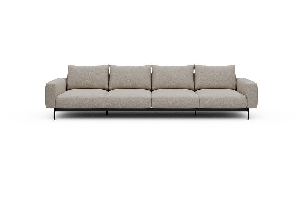 Arthon Modular Sofa - A4 - 335 x 100 cm - 4 Seater - 816 Aivi Lace Beige