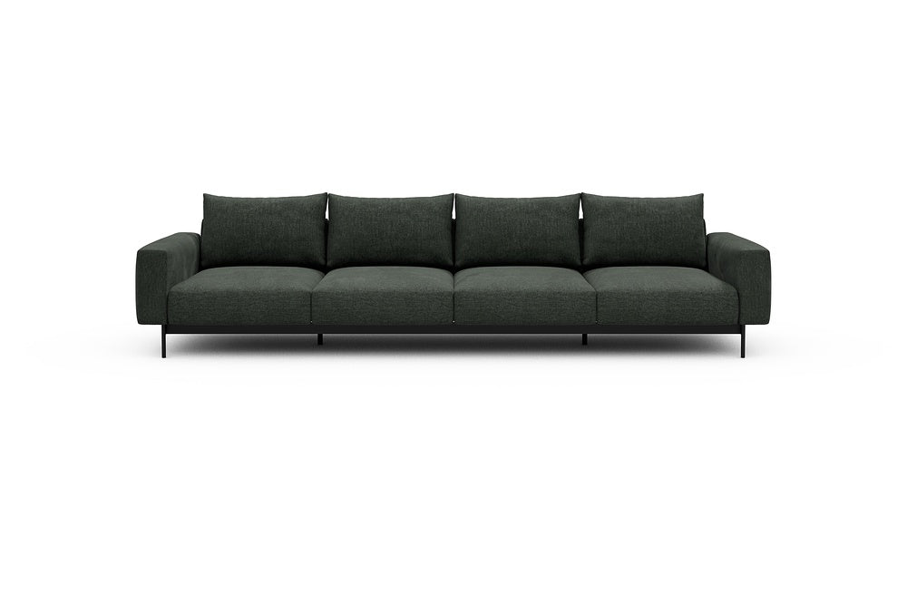 Arthon Modular Sofa - A4 - 335 x 100 cm - 4 Seater - 818 Aivi Pine Green
