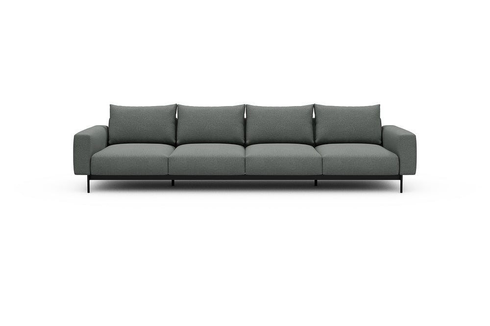 Arthon Modular Sofa - A4 - 335 x 100 cm - 4 Seater - 853 Mahoga Dove Grey
