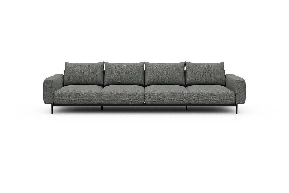 Arthon Modular Sofa - A4 - 335 x 100 cm - 4 Seater - 868 Vanora Warm Grey