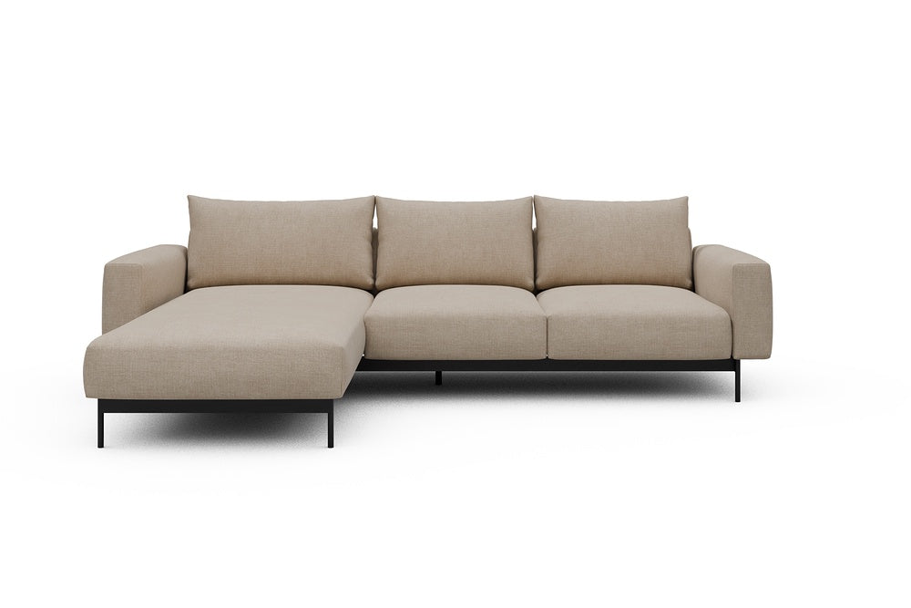 Arthon Modular Sofa - B2M - 275 x 185 cm - Chaise + 2 Seater - 410 Esina Almond Beige