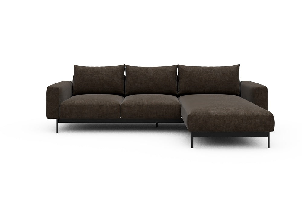 Arthon Modular Sofa - B2 - 275 x 185 cm - 2 Seater + Chaise - 411 Esina Cedar Brown
