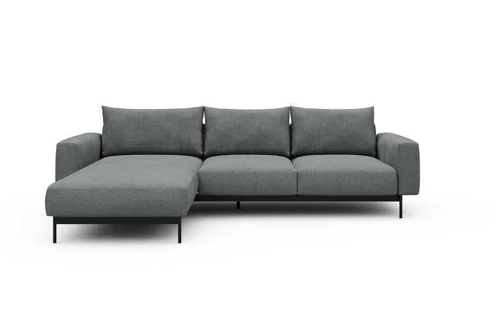 Arthon Modular Sofa - B2M - 275 x 185 cm - Chaise + 2 Seater - 495 Casone Gravel Grey