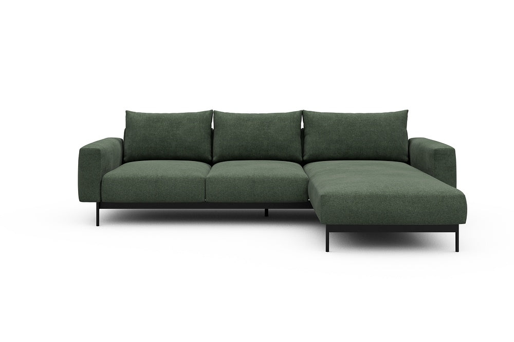 Arthon Modular Sofa - B2 - 275 x 185 cm - 2 Seater + Chaise - 498 Casone Forest Green