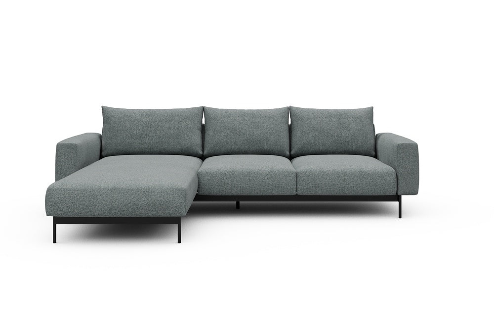 Arthon Modular Sofa - B2M - 275 x 185 cm - Chaise + 2 Seater - 499 Casone Light mixed Green