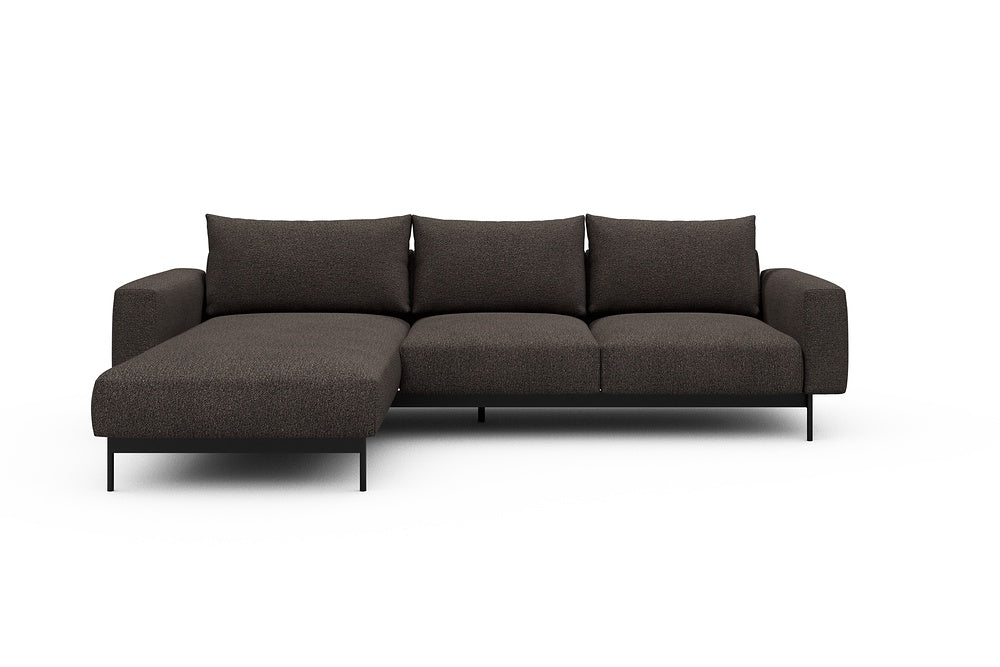 Arthon Modular Sofa - B2M - 275 x 185 cm - Chaise + 2 Seater - 530 Bouclé Taupe