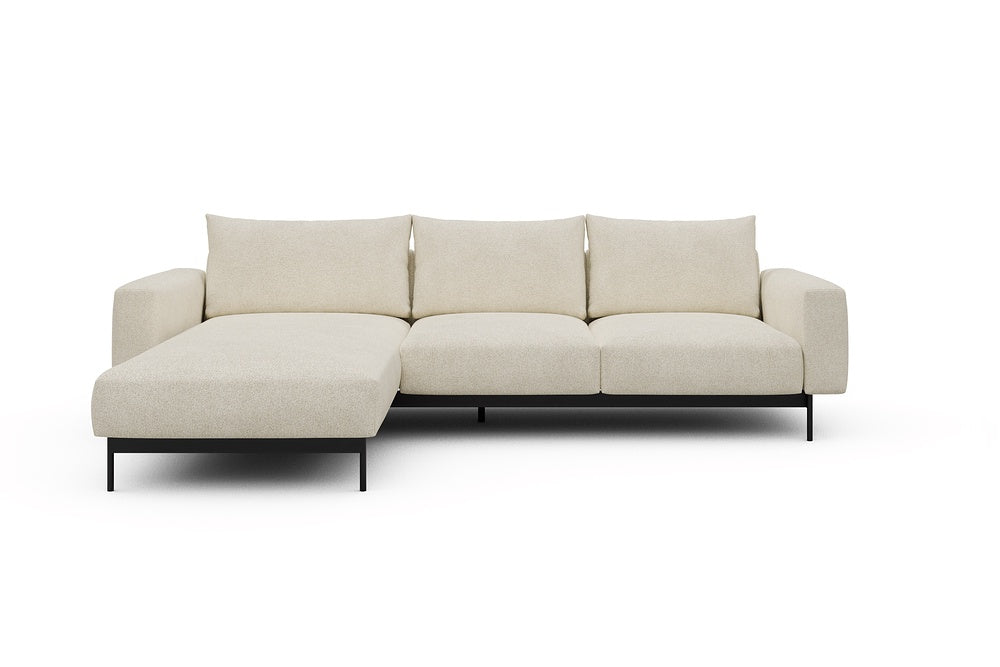 Arthon Modular Sofa - B2M - 275 x 185 cm - Chaise + 2 Seater - 531 Bouclé Off White