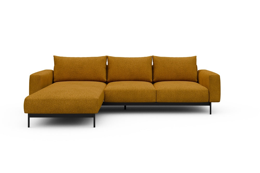 Arthon Modular Sofa - B2M - 275 x 185 cm - Chaise + 2 Seater - 536 Bouclé Ochre