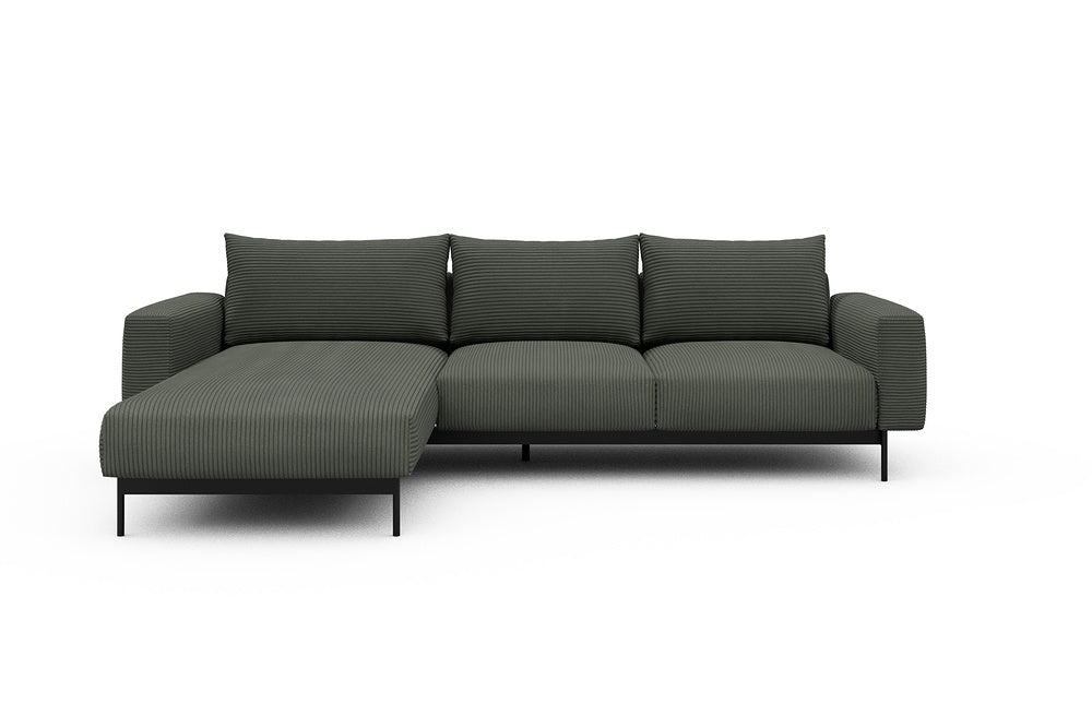 Arthon Modular Sofa - B2M - 275 x 185 cm - Chaise + 2 Seater - 598 Corduroy Sage