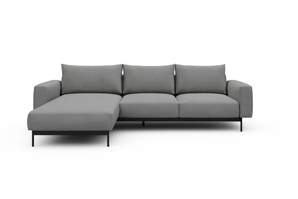 Arthon Modular Sofa - B2M - 275 x 185 cm - Chaise + 2 Seater - 764 Cura Sand Grey