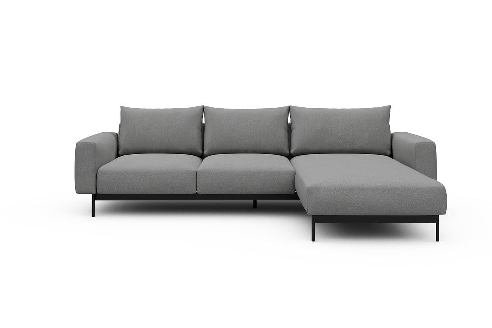 Arthon Modular Sofa - B2 - 275 x 185 cm - 2 Seater + Chaise - 764 Cura Sand Grey