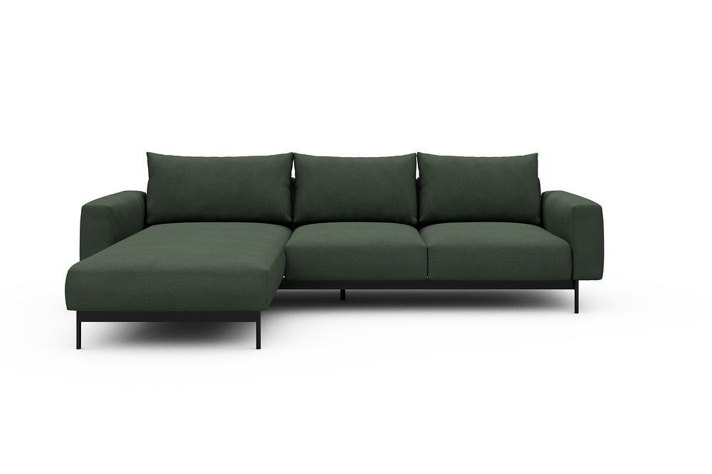 Arthon Modular Sofa - B2M - 275 x 185 cm - Chaise + 2 Seater - 769 Cura Saga Green
