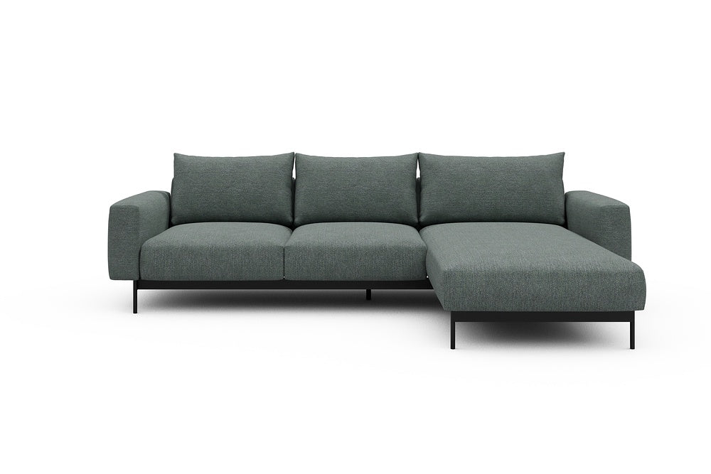 Arthon Modular Sofa - B2 - 275 x 185 cm - 2 Seater + Chaise - 770 Carreno Cielo Blue