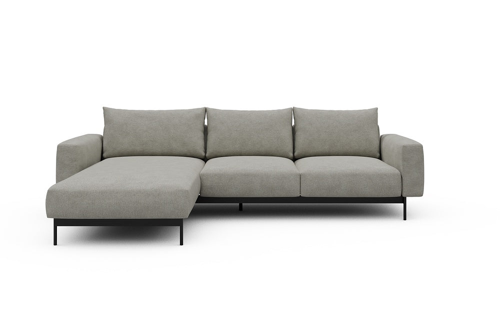Arthon Modular Sofa - B2M - 275 x 185 cm - Chaise + 2 Seater - 773 Carreno Moon Stone White