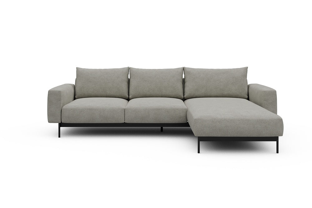 Arthon Modular Sofa - B2 - 275 x 185 cm - 2 Seater + Chaise - 773 Carreno Moon Stone White