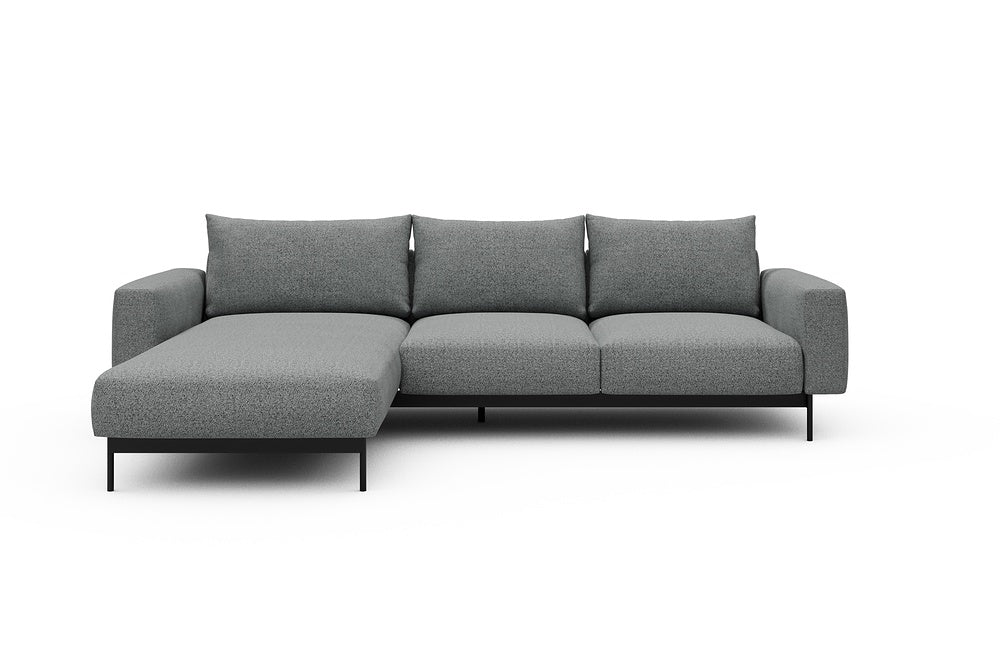 Arthon Modular Sofa - B2M - 275 x 185 cm - Chaise + 2 Seater - 819 Aivi Gravel Grey