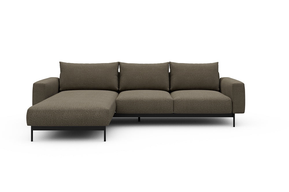 Arthon Modular Sofa - B2M - 275 x 185 cm - Chaise + 2 Seater - 850 Mahoga Caramel Grey