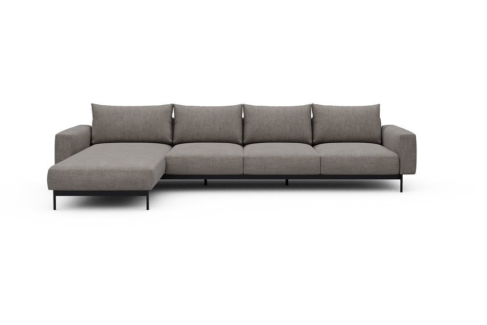 Arthon Modular Sofa - B3M - 350 x 185 cm - Chaise + 3 Seater - 418 Esina Truffle